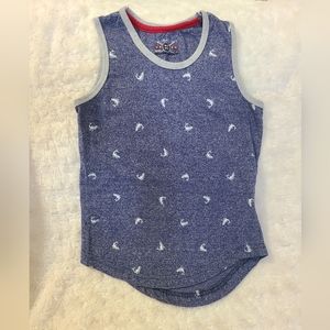 Faze 1 Boys Shark Print Tank Top Size 6 (Slightly Imperfect)